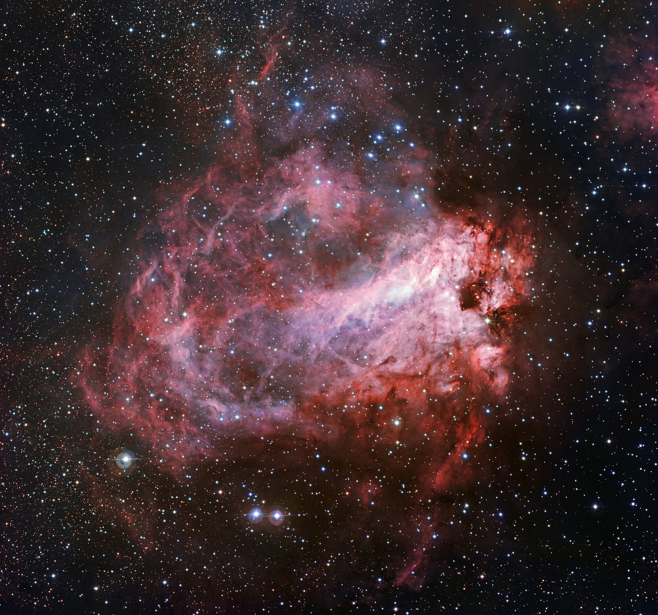 Messier 17 at visual wavelengths 