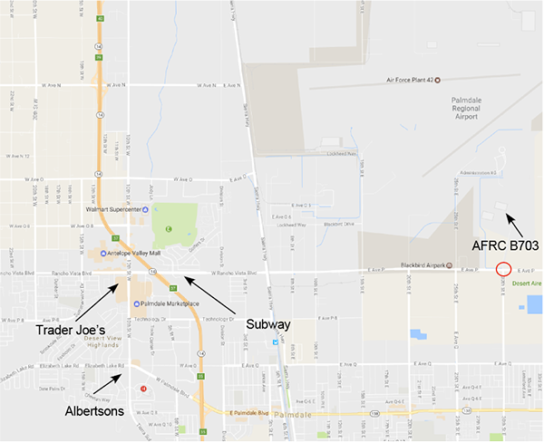 Palmdale map