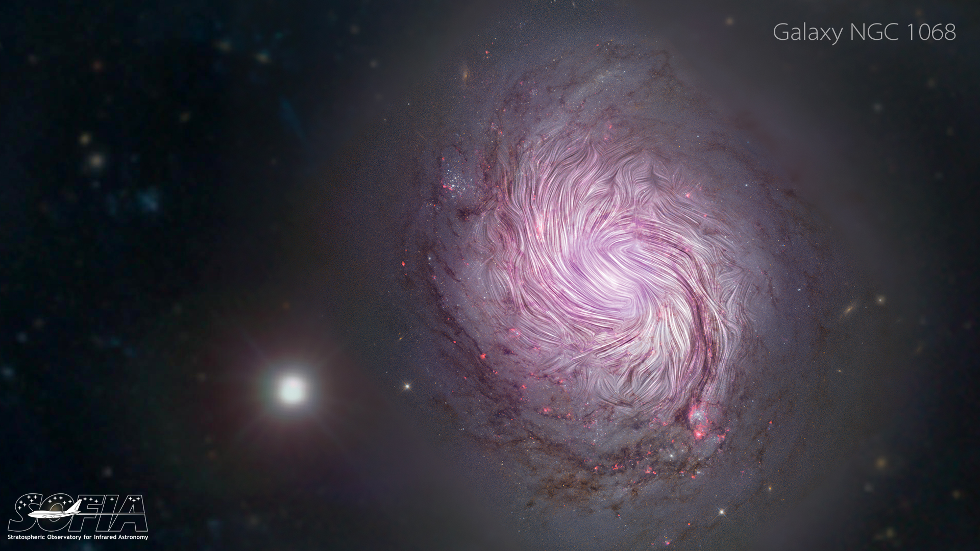 Galaxy NGC 1068 virtual background