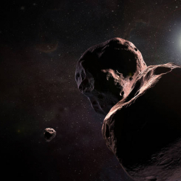 Artist's impression of New Horizons approaching MU69