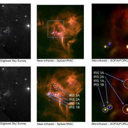Comparison of images of the W40 star-forming region