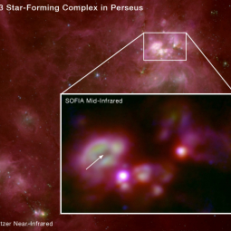 Mid-infrared image of the W3 star forming region from SOFIA/FORCAST