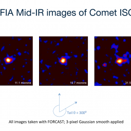 Images of Comet ISON obtained using SOFIA's FORCAST camera