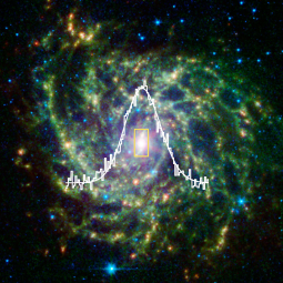 A near- and mid-infrared image of galaxy IC 342 from the Spitzer Space Telescope