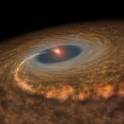 Artist’s impression of a stochastic accretion event