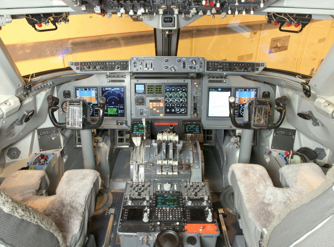 SOFIA's cockpit after avionics upgrade
