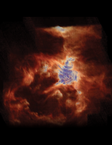 3-D data cube of Orion nebula