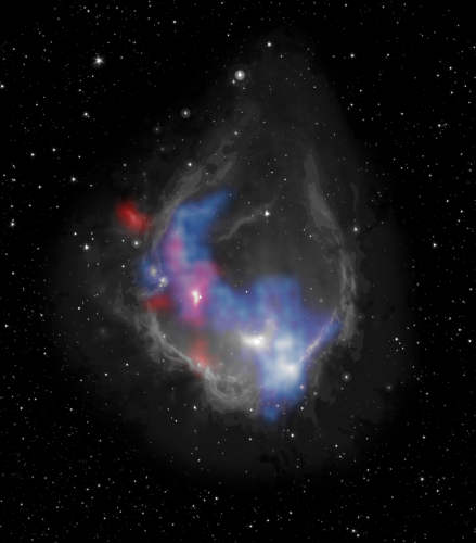 Composite image of the nebula RCW 120