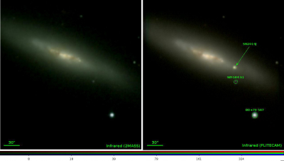 SOFIA near-IR image of Supernova 2014J